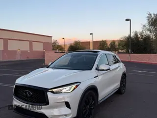 2019 Infiniti QX50 Luxe z VIN 3PCAJ5M32KF106005, wystawiony jako Copart lot #59444345 z przebiegiem 69 543 mil mil oraz Szkoda całkowita • Salvage title. Historia ofert i sprzedaży dostępna na DreamBid. Obrazek 2.