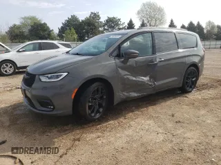 2021 Chrysler Pacifica Touring L z VIN 2C4RC1BG2MR501143, wystawiony jako Copart lot #54520415 z przebiegiem 55 098 mil mil oraz Szkoda całkowita • Salvage title. Historia ofert i sprzedaży dostępna na DreamBid. Obrazek 1.