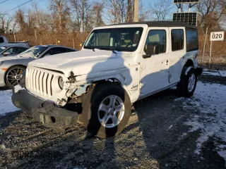 2020 Jeep Wrangler Unlimited Sport Altitude with VIN 1C4HJXDG0LW201057, listed as a Copart auction lot 86250234 with 38,237 mi miles and Salvage title. Bid and sale history available at DreamBid. Image 1.
