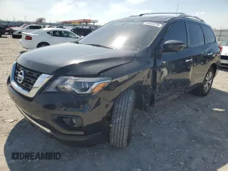 2020 Nissan Pathfinder SL with VIN 5N1DR2CM3LC596608, listed as a Copart auction lot 53834375 with 72,320 mi miles and Salvage title. Bid and sale history available at DreamBid. Image 1.