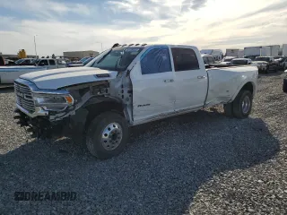 2021 Ram 3500 Laramie with VIN 3C63RRJL5MG689624, listed as a Copart auction lot 52739535 with 0 mi miles and Salvage Title. Bid and sale history available at carsss.com. Image 1.
