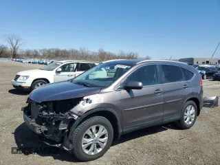 2013 Honda CR-V EX-L with VIN 5J6RM4H75DL052940, listed as a Copart auction lot 52181325 with 201,982 mi miles and Salvage Title. Bid and sale history available at carsss.com. Image 1.