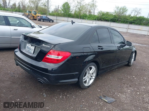 2013 Mercedes-Benz C 300 Sport with VIN WDDGF8AB6DR277819, listed as a IAAI auction lot 42111397 with 95,582 mi miles and . Bid and sale history available at carsss.com. Image 4.