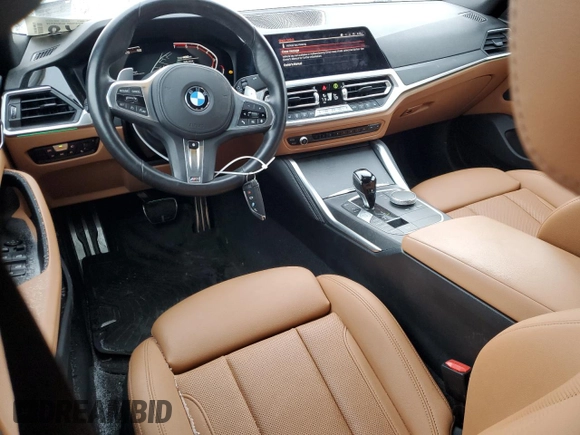 2023 BMW 4 Series 430i xDrive with VIN WBA73AV03PFP03200, listed as a Copart auction lot 87922935 with 44,003 mi miles and Salvage title. Bid and sale history available at DreamBid. Image 8.