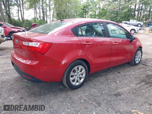 2013 Kia Rio EX with VIN KNADN4A38D6216262, listed as a IAAI auction lot 42621711 with 130,198 mi miles and . Bid and sale history available at DreamBid. Image 4.