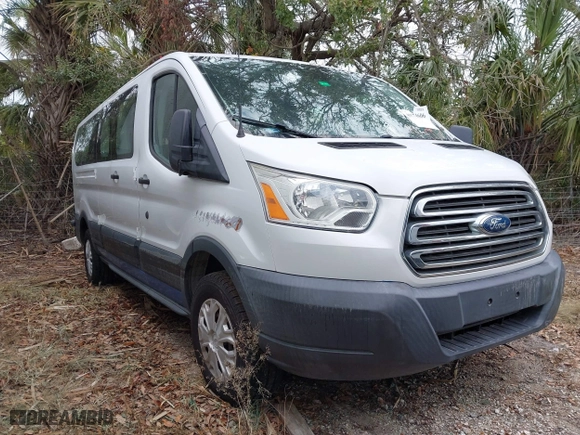 2016 Ford Transit Wagon XL with VIN 1FBZX2ZM8GKA44044, listed as a IAAI auction lot 40774606 with 57,176 mi miles. Bid and sale history available at carsss.com. Image 1.