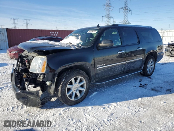 2012 GMC Yukon XL Denali with VIN 1GKS1MEF0CR287371, listed as a Copart auction lot 45359785 with 148,559 mi miles and Salvage Title. Bid and sale history available at carsss.com. Image 1.