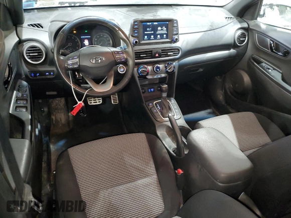 2021 Hyundai Kona Night Edition with VIN KM8K6CA57MU734681, listed as a Copart auction lot 45294135 with 92,794 mi miles and Salvage Title. Bid and sale history available at DreamBid. Image 8.
