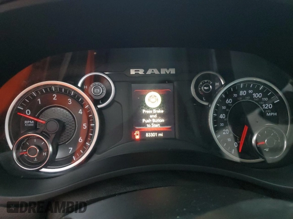 2020 Ram 2500 Big Horn with VIN 3C6UR5DJ7LG122997, listed as a Copart auction lot 65560424 with 83,301 mi miles and Clean Title. Bid and sale history available at carsss.com. Image 9.