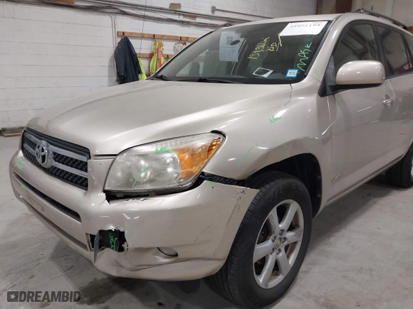 2008 Toyota RAV4 Ltd with VIN JTMBD31V086072673, listed as a IAAI auction lot 41891194 with 134,360 mi miles. Bid and sale history available at carsss.com. Image 6.