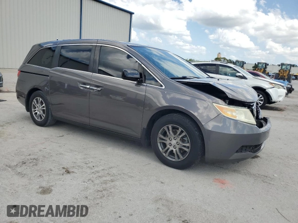 2012 Honda Odyssey EX-L with VIN 5FNRL5H65CB055196, listed as a Copart auction lot 50858245 with 115,047 mi miles and Salvage Title. Bid and sale history available at carsss.com. Image 4.