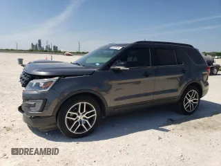 2017 Ford Explorer Sport with VIN 1FM5K8GT5HGE28563, listed as a Copart auction lot 52978425 with 67,200 mi miles and Salvage Title. Bid and sale history available at carsss.com. Image 1.