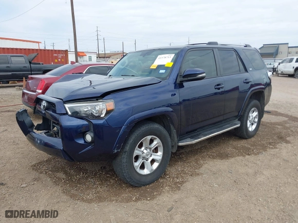 2019 Toyota 4Runner SR5 with VIN JTEBU5JR3K5722863, listed as a IAAI auction lot 41578713 with 109,723 mi miles. Bid and sale history available at carsss.com. Image 17.