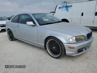 2002 BMW 3 Series 330Ci with VIN WBABN53472JU26266, listed as a Copart auction lot 76329264 with Not provided miles and Salvage title. Bid and sale history available at DreamBid. Image 4.