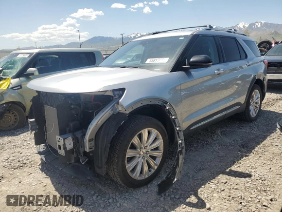 2021 Ford Explorer Limited с VIN 1FM5K8FW9MNA16518, выставлен на аукционе Copart как лот 55817955 с пробегом 53 376 миль миль и Списание • Salvage title. История ставок и продаж доступна на DreamBid. Изображение 1.
