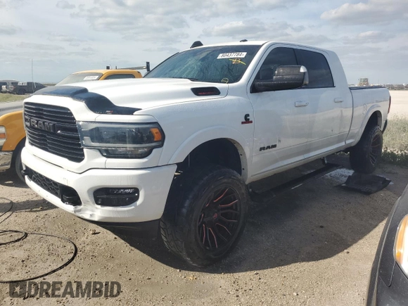 2020 Ram 2500 Laramie with VIN 3C6UR5NL7LG275265, listed as a Copart auction lot 80437784 with 37,882 mi miles and Non Repairable. Bid and sale history available at carsss.com. Image 1.
