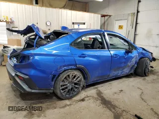 2022 Subaru WRX Premium with VIN JF1VBAF6XN9002798, listed as a Copart auction lot 49237205 with 23,816 mi miles and Salvage Title. Bid and sale history available at DreamBid. Image 3.