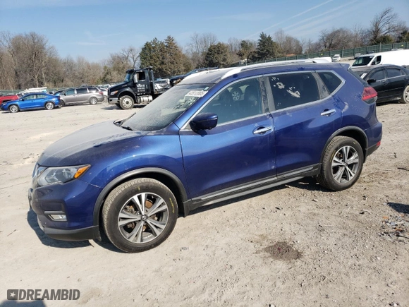 2017 Nissan Rogue SL with VIN JN8AT2MV9HW025196, listed as a Copart auction lot 43912005 with 120,507 mi miles and Salvage Title. Bid and sale history available at carsss.com. Image 1.