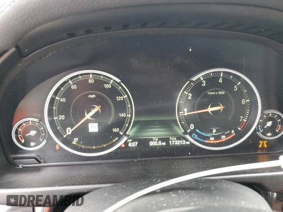 2016 BMW X6 xDrive35i with VIN 5UXKU2C59G0N79613, listed as a Copart auction lot 53323035 with 173,213 mi miles and Salvage Title. Bid and sale history available at carsss.com. Image 9.