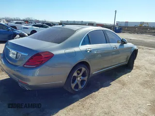 2015 Mercedes-Benz S-Class S 550 with VIN WDDUG8CB7FA072704, listed as a IAAI auction lot 41473437 with 1 mi miles. Bid and sale history available at carsss.com. Image 4.