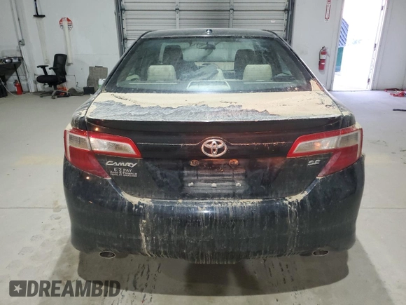 2012 Toyota Camry SE with VIN 4T1BK1FKXCU011422, listed as a Copart auction lot 46472985 with 0 mi miles and Salvage Title. Bid and sale history available at carsss.com. Image 6.