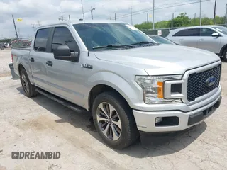2019 Ford F-150 XL with VIN 1FTEW1CPXKKC96722, listed as a IAAI auction lot 42099029 with 155,694 mi miles and . Bid and sale history available at DreamBid. Image 1.