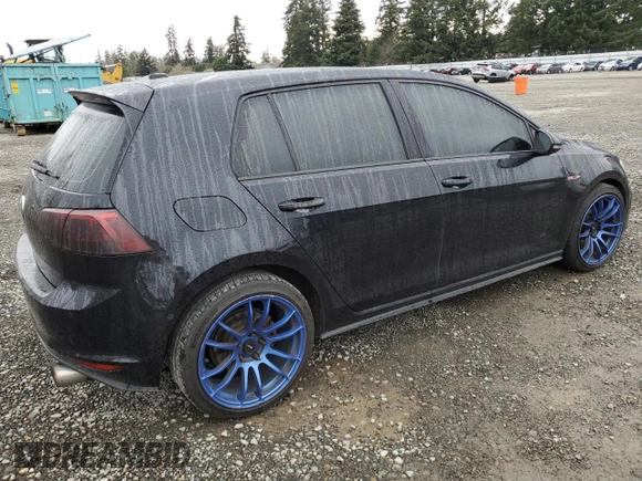 2016 Volkswagen Golf GTI S with VIN 3VW5T7AU9GM006889, listed as a Copart auction lot 49655875 with 127,410 mi miles and Salvage Title. Bid and sale history available at carsss.com. Image 3.
