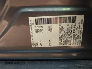 2017 Nissan Maxima Platinum with VIN 1N4AA6AP8HC452861, listed as a IAAI auction lot 41752732 with 21,187 mi miles and . Bid and sale history available at DreamBid. Image 9.