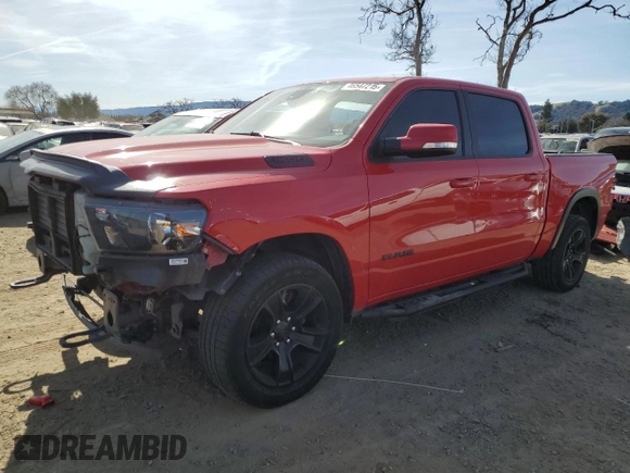2020 Ram 1500 Big Horn with VIN 1C6SRFFT4LN326031, listed as a Copart auction lot 46547215 with 144,151 mi miles and Salvage Title. Bid and sale history available at carsss.com. Image 1.