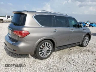 2016 Infiniti QX80 with VIN JN8AZ2NF3G9611394, listed as a Copart auction lot 63122345 with 165,281 mi miles and Salvage title. Bid and sale history available at DreamBid. Image 3.
