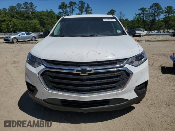 2021 Chevrolet Traverse LS with VIN 1GNERFKW6MJ189342, listed as a Copart auction lot 52877565 with 81,295 mi miles and Salvage Title. Bid and sale history available at carsss.com. Image 5.