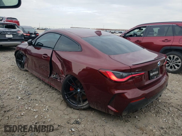 2023 BMW 4 Series 430i xDrive z VIN WBA73AP06PCM49576, wystawiony jako Copart lot #54589993 z przebiegiem 1 742 mil mil oraz . Historia ofert i sprzedaży dostępna na DreamBid. Obrazek 2.