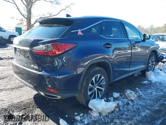 2021 Lexus RX with VIN 2T2HZMDA4MC277227, listed as a IAAI auction lot 41527380 with 52,580 mi miles. Bid and sale history available at carsss.com. Image 4.