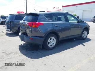 2015 Toyota RAV4 LE with VIN JTMBFREV5FD166614, listed as a IAAI auction lot 42426187 with 110,450 mi miles and . Bid and sale history available at DreamBid. Image 4.