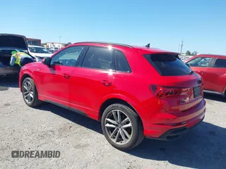 2024 Audi Q3 S line Premium with VIN WA1DECF39R1057403, listed as a IAAI auction lot 41749950 with 9,891 mi miles. Bid and sale history available at carsss.com. Image 3.