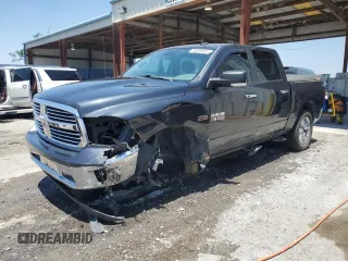 2018 Ram 1500 Big Horn with VIN 3C6RR7LT9JG123795, listed as a Copart auction lot 56828565 with 164,185 mi miles and Salvage title. Bid and sale history available at DreamBid. Image 1.
