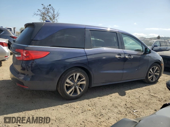 2023 Honda Odyssey Touring z VIN 5FNRL6H89PB052833, wystawiony jako Copart lot #53549185 z przebiegiem 49 471 mil mil oraz Szkoda całkowita • Salvage title. Historia ofert i sprzedaży dostępna na DreamBid. Obrazek 3.