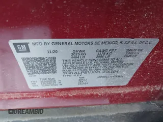 2021 GMC Terrain SLT с VIN 3GKALPEVXML336194, выставлен на аукционе IAAI как лот 41404005 с пробегом 48 059 миль миль и . История ставок и продаж доступна на DreamBid. Изображение 9.