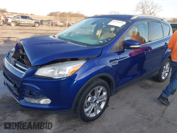 2014 Ford Escape Titanium with VIN 1FMCU9JX4EUD30964, listed as a IAAI auction lot 41772153 with 179,481 mi miles and . Bid and sale history available at DreamBid. Image 17.