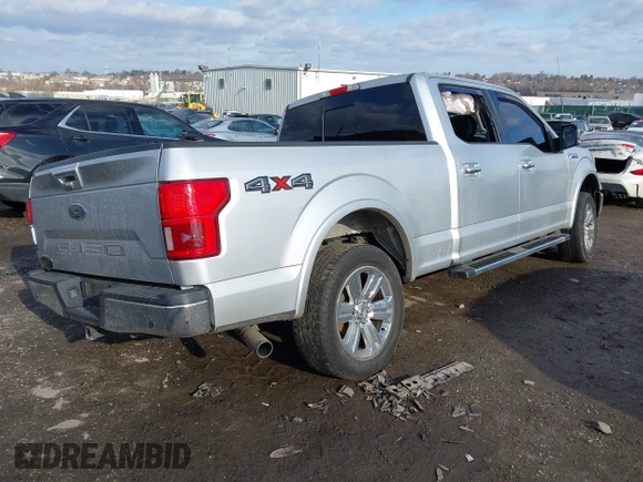 2018 Ford F-150 XL with VIN 1FTFW1E55JKD77092, listed as a IAAI auction lot 41525963 with 134,117 mi miles. Bid and sale history available at carsss.com. Image 4.