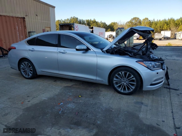 2017 Genesis G80 3.8L with VIN KMHGN4JE5HU199418, listed as a Copart auction lot 88864925 with 126,904 mi miles and Salvage Title. Bid and sale history available at carsss.com. Image 4.