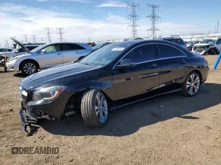 2015 Mercedes-Benz CLA 250 with VIN WDDSJ4GB1FN214579, listed as a Copart auction lot 49263485 with 91,151 mi miles and Salvage title. Bid and sale history available at DreamBid. Image 1.