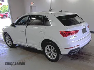 2023 Audi Q3 S line Premium with VIN WA1DECF37P1107583, listed as a IAAI auction lot 42708277 with 51,891 mi miles and . Bid and sale history available at DreamBid. Image 28.
