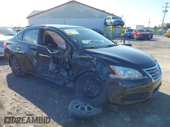 2015 Nissan Sentra S with VIN 3N1AB7AP7FY227075, listed as a IAAI auction lot 41983590 with 115,122 mi miles. Bid and sale history available at carsss.com. Image 1.