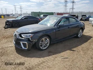 2022 Audi A4 S line Premium Plus z VIN WAUEAAF42NN015240, wystawiony jako Copart lot #52463865 z przebiegiem 56 128 mil mil oraz Szkoda całkowita • Salvage title. Historia ofert i sprzedaży dostępna na DreamBid. Obrazek 1.