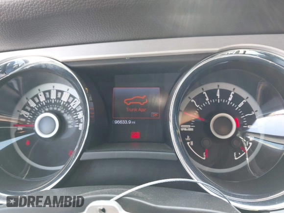 2013 Ford Mustang GT with VIN 1ZVBP8CF9D5261944, listed as a IAAI auction lot 42248010 with 96,633 mi miles and . Bid and sale history available at DreamBid. Image 7.