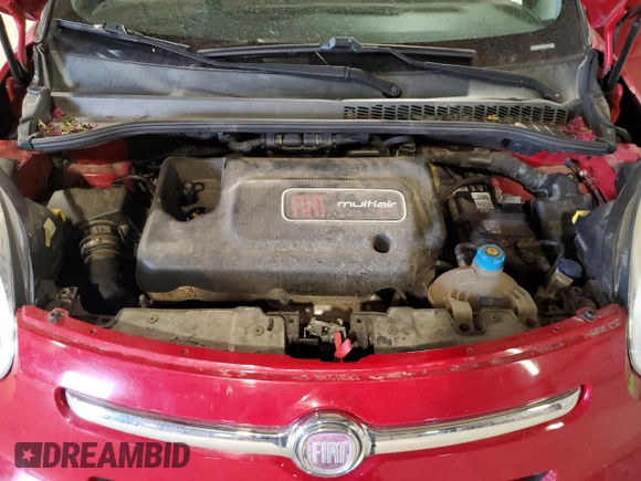 2015 FIAT 500L Easy with VIN ZFBCFABH9FZ030061, listed as a Copart auction lot 55311245 with 101,284 mi miles and Salvage title. Bid and sale history available at DreamBid. Image 12.