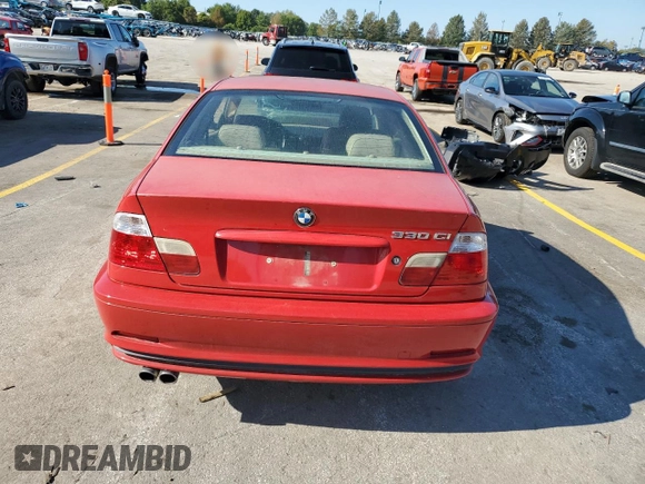 2003 BMW 3 Series 330Ci with VIN WBABN53433PH05151, listed as a Copart auction lot 72736014 with 186,513 mi miles and Clean Title. Bid and sale history available at carsss.com. Image 6.