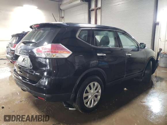 2015 Nissan Rogue SV with VIN KNMAT2MV2FP587220, listed as a Copart auction lot 52145405 with 200,366 mi miles and Salvage Title. Bid and sale history available at DreamBid. Image 3.