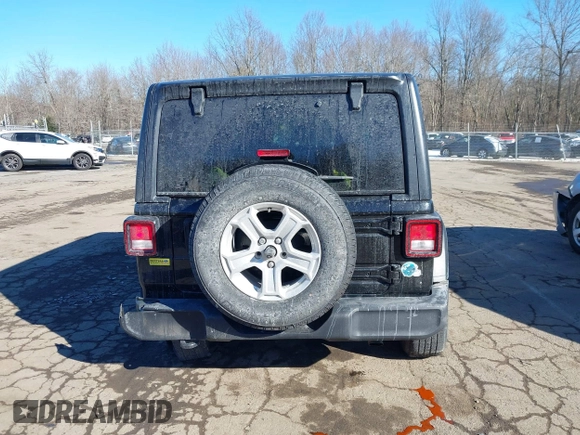 2021 Jeep Wrangler Unlimited Sport Altitude with VIN 1C4HJXDG8MW814044, listed as a IAAI auction lot 41437281 with 54,293 mi miles and . Bid and sale history available at DreamBid. Image 16.